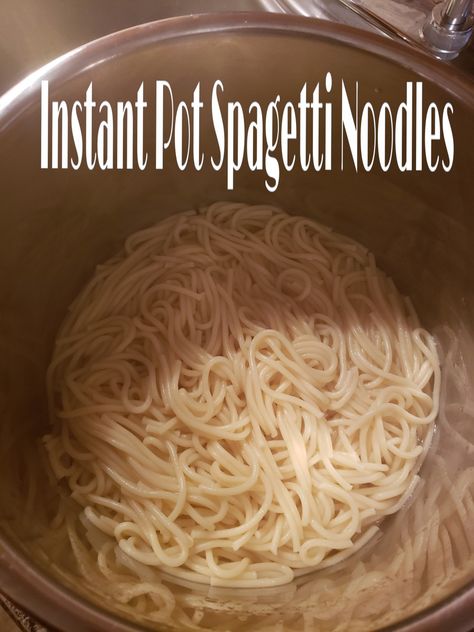 Instant Pot Spaghetti Noodles, Instant Pot Noodles, Spagetti Recipe, Crockpot Spaghetti, Instant Pot Spaghetti, Cooking Spaghetti, Pot Noodle, Instant Pot Pasta Recipe, Ninja Recipes