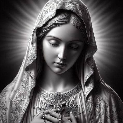 Virgin Maria, Mother Mary Tattoos, Virgin Mary Tattoo, Mary Tattoo, Holy Art, Virgin Mary Art, Mother Mary Images, Religious Tattoo, Jesus Tattoo