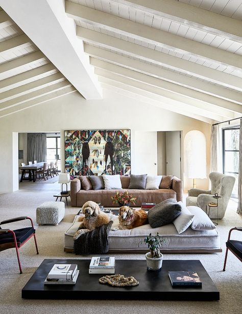 A Breakdown of Art & Furniture from Adam Levine’s House Tour - Grazia USA Clements Design, Chestnuts Roasting, Behati Prinsloo, Custom Chair, Vogue Living, Design Salon, Ranch Style Home, Adam Levine, Style Deco