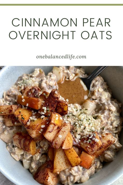 These Cinnamon Pear Overnight Oats are all the flavors of cozy fall into a super simple breakfast. Overnight Oats are one of my favorites to make for breakfast! They make for an easy breakfast to pull out of the fridge in the AM and go. I think you’ll love this new flavor combo. Pear Overnight Oats, Breakfast Overnight Oats, Breakfast Overnight, Best Overnight Oats Recipe, Oat Bowls, Pear Crumble, Oat Recipes Healthy, Overnight Oats Recipe Healthy, Overnight Oats Healthy