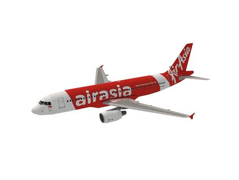 Airplane Paper, Paper Model Car, Air Asia, Passenger Aircraft, Airbus A320, 3d Modelle, Paper Model, Paper Plane, Aircraft Modeling