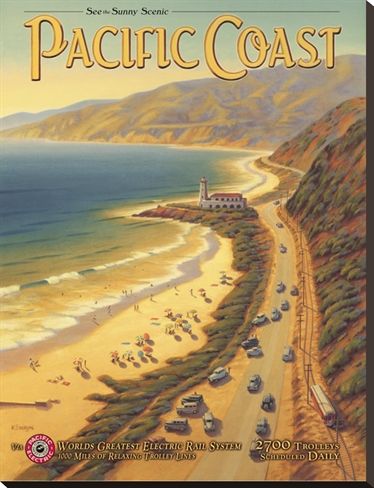 Travel Ads, Retro Travel Poster, Pacific Coast Highway, Vintage California, California Dreaming, Vintage Poster Art, Poster Vintage, Pacific Coast, Collage Sheet