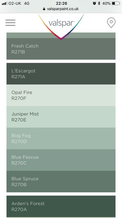 Valspar Green Paint Colors, Valspar Paint Colors Green, Valspar Green, Hall Paint, Valspar Blue, Enchanted Forest Bedroom, Paint Color Pallets, Valspar Paint Colors, Forest Bedroom