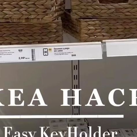 Diy Key Holder, Ikea Hacks Ideas, Desk Hacks, Ikea Desk Hack, Key Holder Diy, Ikea Kallax Hack, Diy Key, Ikea Hack Ideas, Ikea Desk