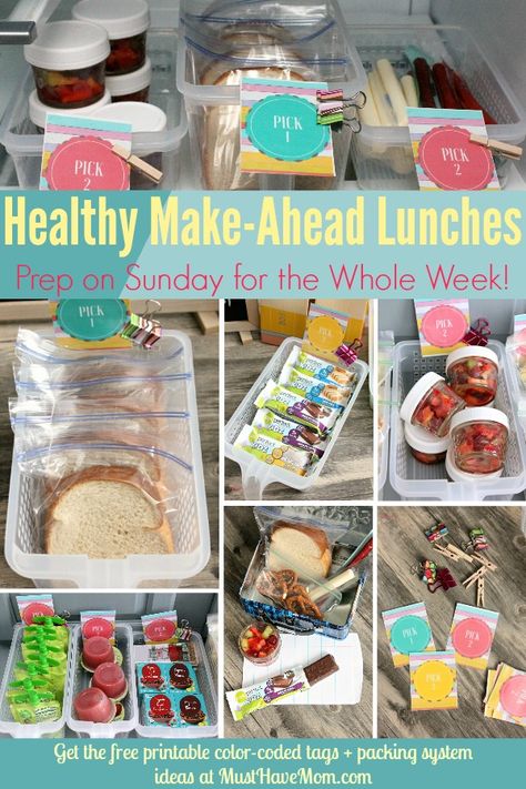 Quick & easy tips to pack a healthy lunch everyday! Make ahead lunches and label system so kids can pack their own healthy lunch! ad Kids Packed Lunch, Easy School Lunches, Lunch Saludable, Healthy Lunches For Kids, Cold Lunches, Toddler Lunches, Healthy School Lunches, Healthy School, Make Ahead Lunches