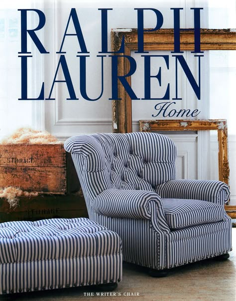 Blue Striped Chair, Ralph Lauren Ads, Estilo Shabby Chic, Blue White Decor, Microsoft 365, Microsoft Outlook, Ralph Lauren Home, Iconic Design, Free Email