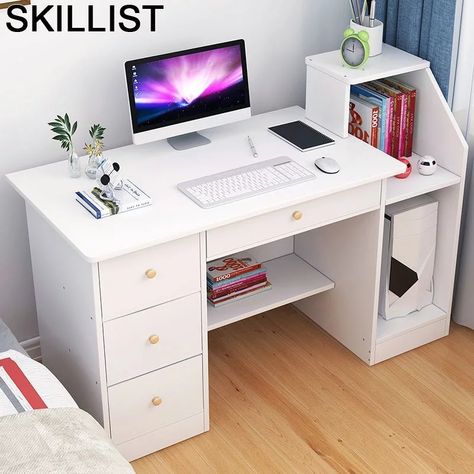 Studying Desk Design, Best Study Table Designs, Computer Table Design Ideas For Home, Studying Table Design, Pc Table Computer Desks, Simple Study Desk Decor, Study Table Designs For Kids, Office Table Design Small Spaces, Pc Table Design