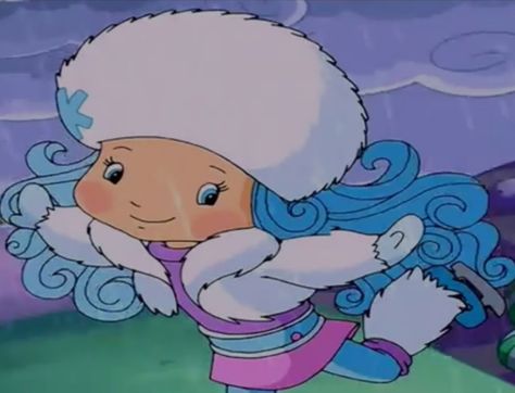 Frosty Puff Strawberry Shortcake, Strawberry Shortcakes, Strawberry Shortcake Cartoon, Blueberry Ice Cream, Strawberry Shortcake Characters, Winter Things, Berry Plants, Female Cartoon Characters, Female Cartoon