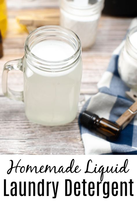 Did you know you can make laundry detergent at home? Say goodbye to expensive store-bought laundry detergent. Diy Liquid Laundry Detergent, Make Laundry Detergent, Homemade Liquid Laundry Detergent, Homemade Laundry Detergent Liquid, Homemade Detergent, Liquid Laundry Soap, Laundry Detergent Recipe, Detergent Recipe, Laundry Soap Homemade