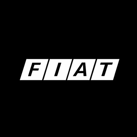 Armin Vogt and Jean Reiwald's 1968 logo for Fiat Fiat Logo, For Life, Brand Identity, The Past, Print Design, Logo Design, History, ? Logo, Design