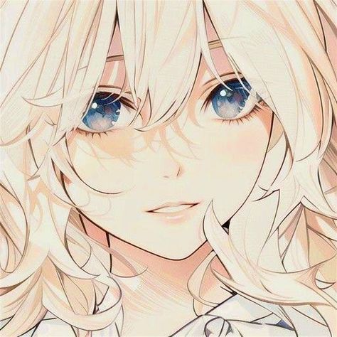 Blonde Hair And Blue Eyes, Girl Pfp, Anime Monochrome, 영감을 주는 캐릭터, Cute Anime Pics, Cartoon Art Styles, 그림 그리기, Pretty Art, Cute Icons