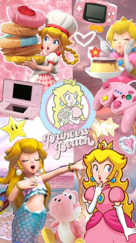 the most adorable princess of the Mushroom Kingdom, Peach! #princesspeach #supermario #charactermoodboard #pink #nintendo Mushroom Kingdom Mario, Peach Wallpapers, Princesses Peach, Mario Aesthetic, Pink Nintendo, Super Princess Peach, Super Princess, Mario Stuff, Mushroom Kingdom