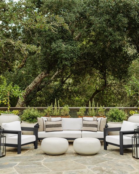 Modern Organic, The Vibe, Outdoor Oasis, Organic Modern, Simple Shapes, Master Class, Crate And Barrel, Neutral Colors, Oasis