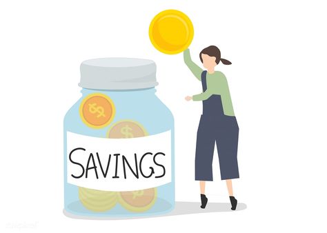 Illustration of a character saving money | premium image by rawpixel.com / busbus Saving Money Illustration, Money Animation, Kids Saving Money, Money Clipart, Money Illustration, Vision Board Diy, Saving Money Chart, Money Poster, Money Icons