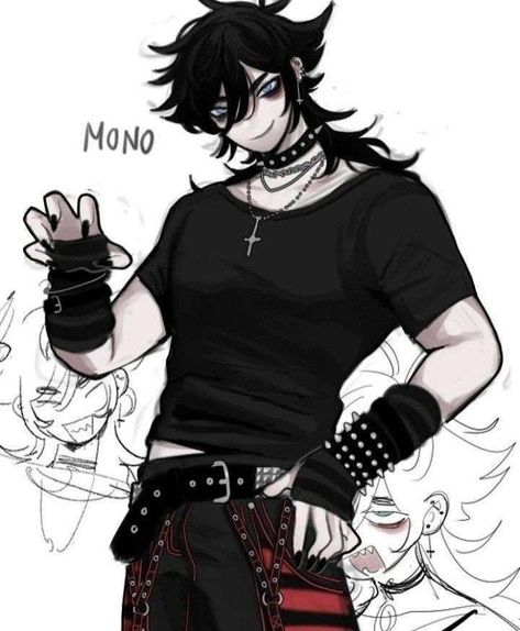 Goth Boy Art, Twitter Redesign, Emo Boy Drawing, Swaggy Art, Emo Boy Art, Boy Reference, Goth Male, Goth Guy, Goth Anime