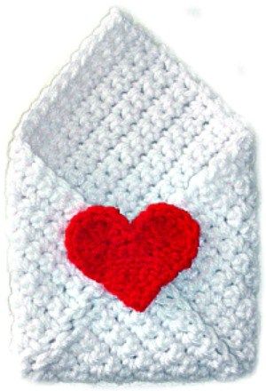 Crochet Envelope, Valentines Envelopes, Crocheted Animals, Tiny Crochet, Crochet Hearts, Knit Projects, Valentines Patterns, Valentines Crochet, Holiday Crochet