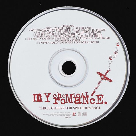 3 Cheers For Sweet Revenge Aesthetic, My Chemical Romance Vinyl, Three Cheers For Sweet Revenge Aesthetic, My Chemical Romance Three Cheers, Trap Phone, Stained Lips, Three Cheers For Sweet Revenge, Playlist Pics, Stanley Donwood