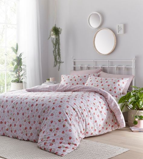 Loft Strawberry Fields Pink Floral Check Reversible - Etsy UK