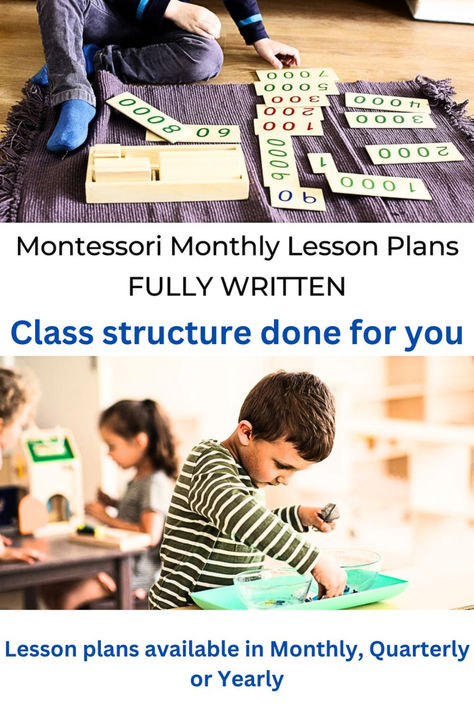 What teachers are saying about my Montessori lesson plans: "This Montessori lesson plan takes all of the guesswork on how to structure your daily classroom or homeschool routines."

“This is a great product to implement to my preschool Montessori aligned curriculum. I am so satisfied with the craftmanship of this album that I am buying the complete set of the rest of the months.”

Curriculum is available for purchase as monthly, quarterly and yearly options. Montessori Lesson Plans, Steam School, Learning Centers Preschool, Daily Lesson Plan, Montessori Homeschool, Montessori Lessons, Baby Education, Learning Stations, Montessori Education