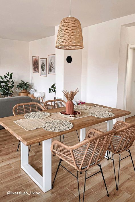 Boho Dining Room, Dinning Room Design, Boho Living Room Decor, Ideas Casa, Interior Deco, Decor Home Living Room, Boho Living Room, Dining Room Design, Home Decor Tips