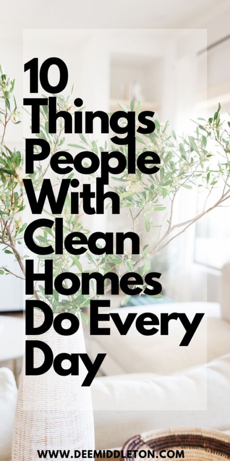 Easy House Cleaning, Deep Cleaning Checklist, Clean Homes, Declutter And Organize, Declutter Home, Decluttering Ideas, Housekeeping Tips, House Cleaning Checklist, Kitchen Trash Cans