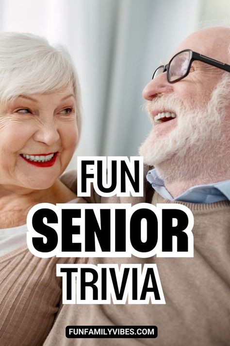 Get ready for a good time with Senior Trivia! These trivia questions are all about having fun. Join in for some friendly competition. Senior Trivia Questions And Answers, Trivia For Seniors With Answers, Senior Trivia, Senior Citizen Activities Crafts, Group Ice Breaker Games, Trivia Questions For Adults, Whiteboard Games, Games For Senior Citizens, Resident Activities