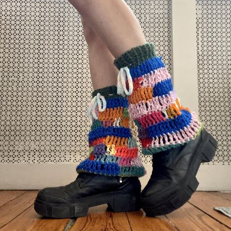 💗one of a kind rainbow leg warmers!!!💗 these are a 1... - Depop Leg Warmers Crochet Pattern Free, Leg Warmers Aesthetic, Crochet Leg Warmers Free Pattern, Legwarmers Crochet, Leg Warmers Crochet Pattern, 2023 Outfits, Crochet Leg Warmers, Digital Closet, 1 Of 1