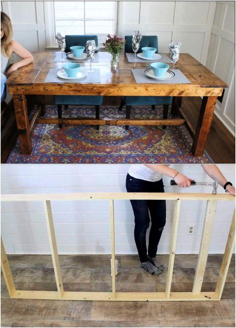 Outdoor Farmhouse Table, Diy Farmhouse Table Plans, Barn Table, Build A Farmhouse Table, Farmhouse Table Plans, Pocket Hole Joinery, Restoration Hardware Inspired, Farmhouse Style Furniture, Modern Farmhouse Table