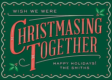 Christmasing Holiday Card | Paper Source Joy Holiday Card, Corporate Holiday Cards, Church Media Design, Holiday Campaign, Post Holiday, Holiday Design Card, Paperless Post, Holiday Break, Holiday Planning