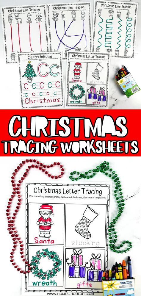 Discover free Christmas tracing worksheets designed for preschoolers and early elementary kids! These fun activities improve fine motor skills, pre-writing, and hand-eye coordination while adding a festive touch to learning. Enjoy letter tracing, line patterns, and creative coloring—all perfect for quiet time or classroom use. Bring holiday cheer to learning with these printable worksheets today! Christmas Pattern Activities Preschool, Pre Writing Worksheets Free, Christmas Tracing Worksheets, Christmas Fine Motor Activities, Christmas Tracing, Pattern Activities, Letter Tracing, Christmas Activities For Kids, Free Preschool