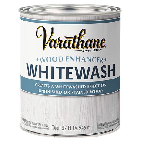 Varathane® Whitewash can create a fresh and vintage look on furniture and more. White Wood Stain, Varathane Wood Stain, White Wash Stain, Wood Conditioner, White Washed Furniture, House Remodeling, Whitewash Wood, Rust Oleum, Style Bathroom