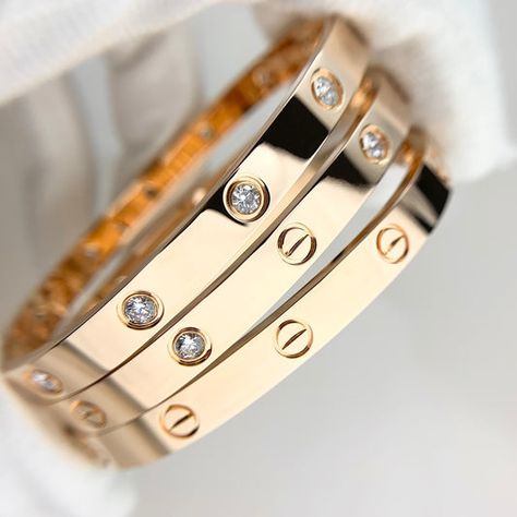 Shop Bracelets / Bangles – Luxuriant Time Screw Bracelet, Bracelet Cartier, Hair Bracelet, Nail Bracelet, The Bangles, Love Bracelet, Cartier Love, Stone Gold, Cartier Love Bracelet