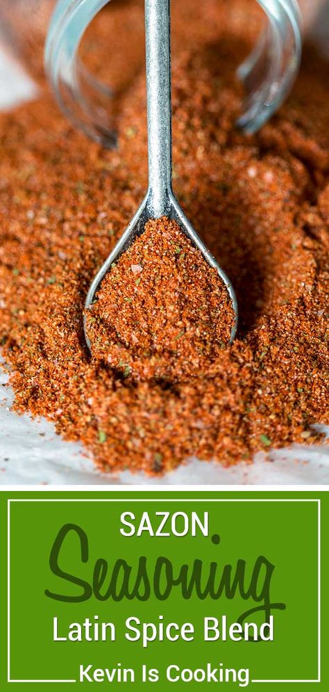 Diy Sazon Goya, Cuban Seasoning Recipe, Goya Sazon Seasoning Recipe, Diy Sazon Seasoning, Homemade Sazon Seasoning, Sazon Seasoning Recipes, Arabic Seasoning, Spanish Seasoning, Homemade Sazon