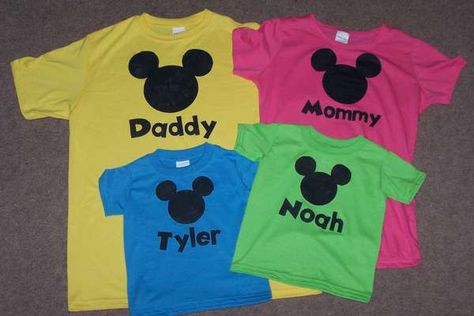 Amigosa's Gallery: Family Disney World Shirts Disney T Shirt Ideas, Disney World In September, My First Disney Trip Shirt Boy, Family Matching Mickey Mouse Tops For Disney Trips, Fun Mickey Mouse Shirt For Disney Trips, Black Family Matching T-shirt For Disney Trips, Disneyland Summer, Disney Fall, Disney Tee