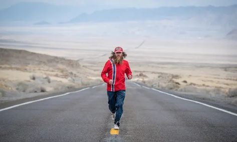 The real life Forrest Gump: why did Rob Pope run across the US five times? | Fitness | The Guardian Bubba Gump Shrimp, Forest Gump, Trail Runners, Forrest Gump, Daily Funny, Tom Hanks, Running Training, World Records, Save The Planet