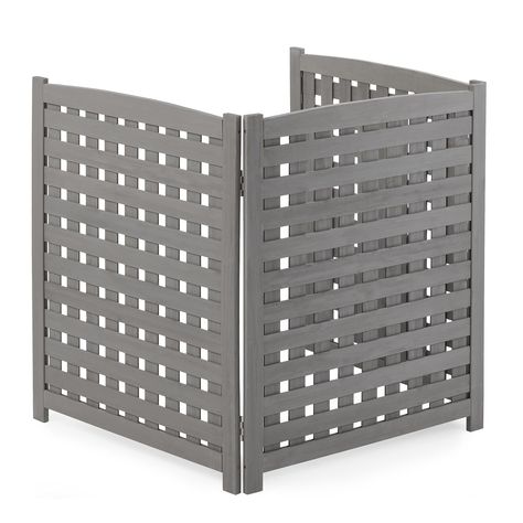 PRICES MAY VARY. DIMENSIONS: Privacy screen outdoor with 3 panels assembled unit measures 38in H X 32in W x 32in L. EASY INSTALL: Freestanding design of AC cover outside unit means no digging or surface mounting required. OPEN AIR-FLOW: The slat spacing of panel is designed to provide adequate air flow during air conditioning operation. STRONG CONSTRUCTION: Lattice fence ac unit cover made of cedar that be painted or stained for decorative personal needs. BACKYARD HIDING: Outside screen is desig Hide Ac Units Outdoor, Ideas To Hide Ac Unit Outside, Outdoor Air Conditioner Hide, Cover Ac Unit Outdoor, Hiding Ac Unit Outside, Electrical Box Cover Ideas Outdoor, How To Hide Ac Unit Outside, Ac Unit Cover Outdoor Diy, Hide Air Conditioner Unit Outdoor