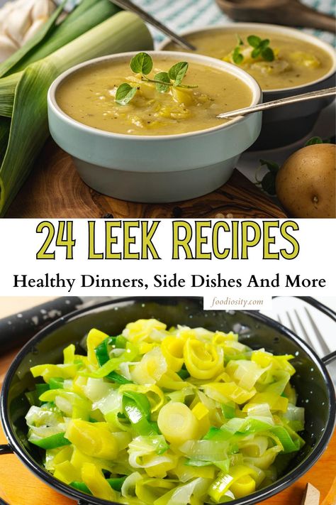 Recipes For Leeks Dishes, Recipes With Leeks Simple, Cooking With Leeks, Leak Recipes Healthy, Recipes With Leeks Healthy, Easy Leek Recipes, How To Cook Leeks Recipes, Leek Side Dish Recipes, Recipes For Leeks