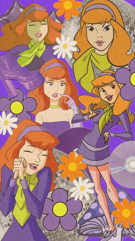 Daphne From Scooby Doo, Funky Aesthetic, Daphne Blake, Flowers Purple, Scooby Doo, Phone Wallpaper, Halloween Costumes, Halloween, Purple