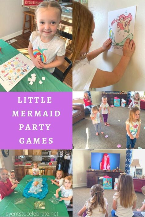 Indoor Mermaid Party Games, Little Mermaid Party Ideas, Diy Mermaid Birthday Party, Cabin Holiday, Mermaid Party Games, Mermaid Party Ideas, Little Mermaid Birthday Party, Little Mermaid Party, Ariel Birthday Party