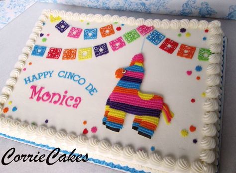 Fiesta sheet cake Square Mexican Theme Cake, Fiesta Birthday Sheet Cake, First Fiesta Sheet Cake, Mexican Theme Sheet Cake, Fiesta Sheet Cake Mexican, Fiesta Theme Sheet Cake, Mexican Sheet Cake, Fiesta Sheet Cake, Fiesta Cake Ideas