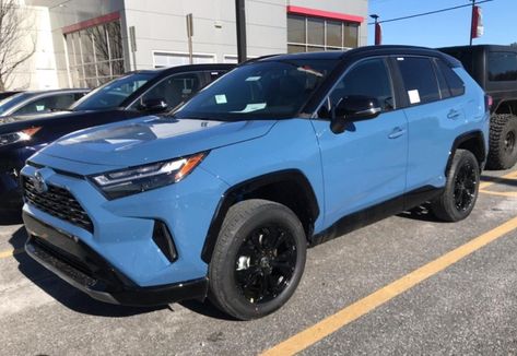 Blue Toyota Rav4, 2022 Rav4, Rav4 Car, Rav 4, Vision Boards, Cute Cars, Dream Car, Toyota Rav4, Dream Life