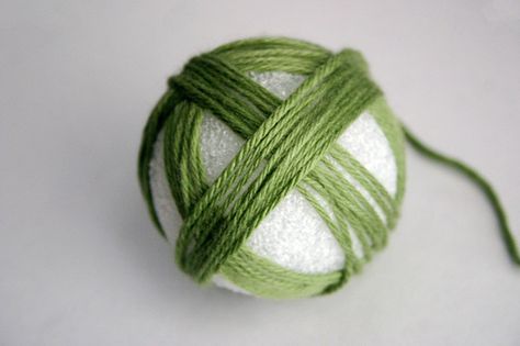 yarnball3 Yarn Ball Ornaments, Yarns Ornaments, End Of December, Christmas Crafts To Make, Knit Dishcloth, Christmas Projects Diy, Yarn Ball, Yarn Projects, Christmas Sewing