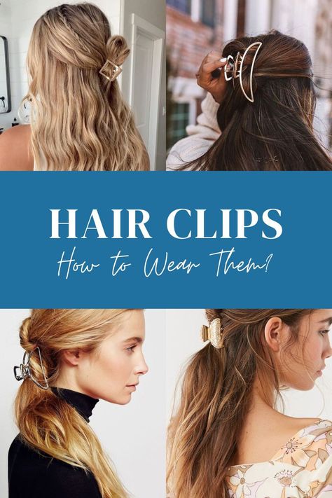 How to wear hair clips? If you’ve got a drawer full of them and are not sure anymore what to do with your hair, this article is exactly what you need for a bit of inspiration! How To Wear Hair Clips, Hair Styling Ideas, Hair Styling Tips, Clips In Hair, Event Hairstyles, Cinderella Hair, Black Hair Balayage, Clip Hairstyles, Flower Girl Hairstyles