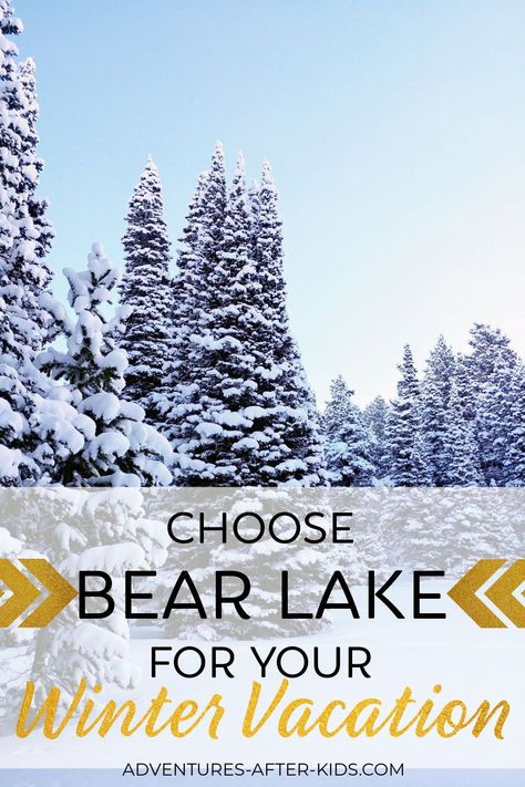 For the ultimate winter vacation, check out Bear Lake Utah (aka Garden City, Utah). It is a winter wonderland with tons of outdoor activities and cheap accommodations. Check out this blog post for more details! #utahtravel #wintervacation #thingstodoinbearlake #affordabletravel #familyvacationideas Garden City Utah, Bear Lake Utah, Utah Ski Resorts, Affordable Family Vacations, Utah Winter, Christmas Travel Destinations, Best Winter Vacations, Utah National Parks Road Trip, Utah Skiing