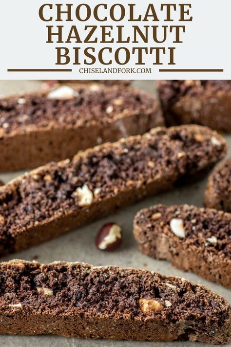 Chocolate Hazelnut Biscotti Recipe, Hazelnut Biscotti Recipe, Chocolate Hazelnut Biscotti, Biscotti Cookies Recipes, Best Biscotti Recipe, Hazelnut Biscotti, Pumpkin Recipes Dinner, Hazelnut Recipes, Chocolate Making