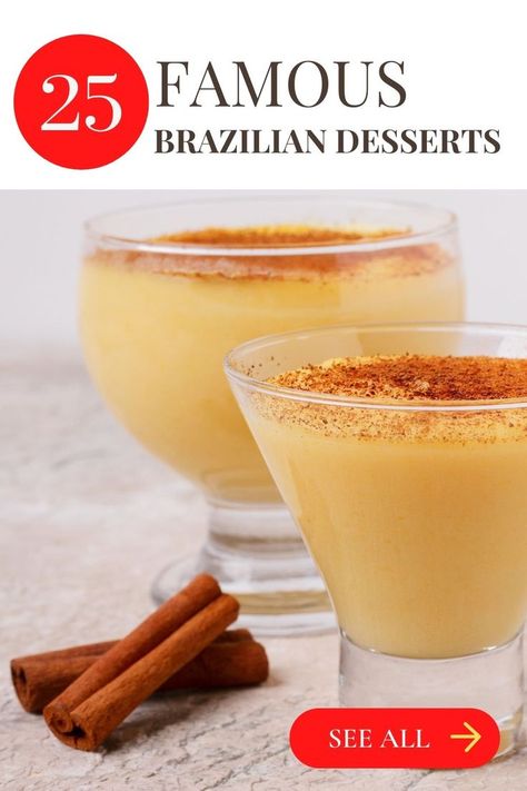 25 Tasty Brazilian Desserts Chilean Recipes Desserts, Brazilian Sweets Desserts, Brazil Dessert Recipes, 12tomatoes Recipes Desserts, Brazilian Dessert Recipes, Brazilian Pave Recipe, Quindim Recipe, Brazilian Cake, Brazilian Snacks