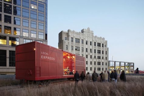 Shipping Container Architecture: Debunking the Design Trend of the Decade | ArchDaily Shipping Container Buildings, Shipping Container Architecture, Temporary Architecture, Types Of Architecture, Container Buildings, Container Architecture, Architecture Model Making, Shipping Container Homes, Green Roof