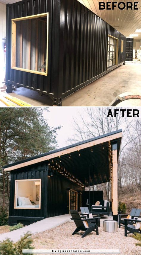 Design Case Mici, Shipping Container Home Designs, Shipping Container House Plans, Building A Container Home, Shipping Container Home, Container House Plans, Shipping Container House, Container Home, Container House Design