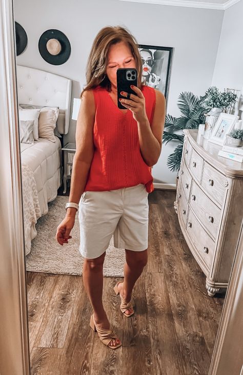 Casual Amazon Short Sleeve Top, Walmart Spring Fashion 2024, Target Summer Outfits 2024, Casual Amazon Brand Shorts, Women’s Amazon Fashion, Walmart Outfits, Wardrobe Makeover, Crewneck Style, Racerback Dress