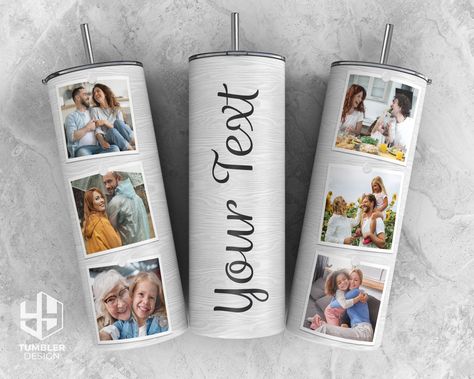 Tumbler Pictures Ideas, Sublimation Tumbler Wrap Designs, Picture Tumbler Cup, Mama Cups, Photo Collage Tumbler, Collage Tumbler, Sublimation Items, 4 Photo Collage, Tumbler Pictures